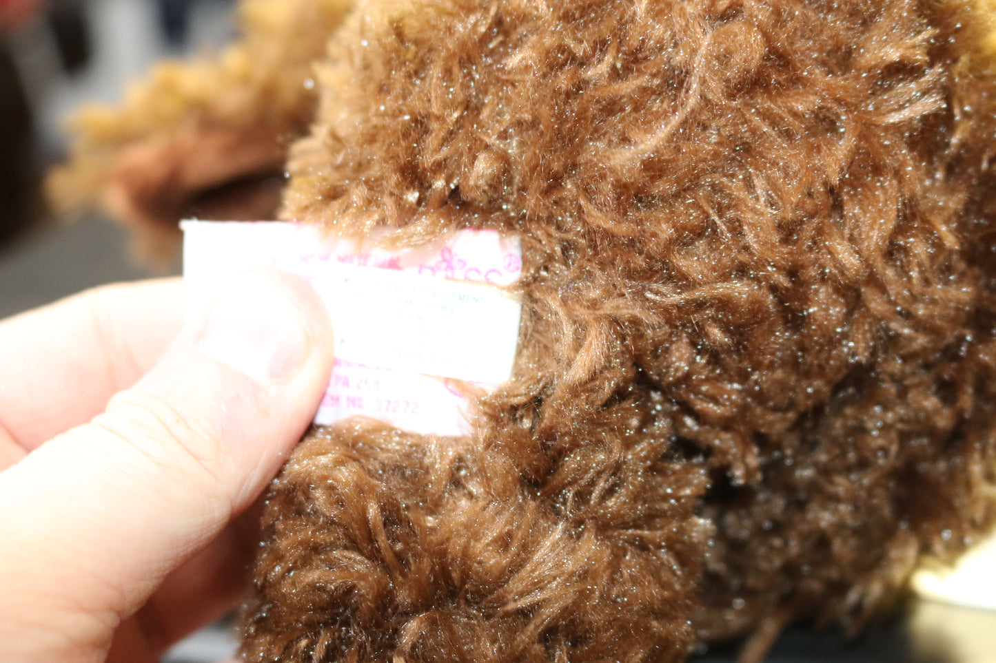 Russ Berrie Lambert Lamb Plush Stuffed Animal Chocolate Brown Shaggy Farm 37272