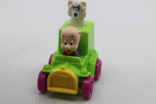 Rare McDonalds Looney Toon Happy Meal "Porky Ghost Catcher" Quacker-Up Cars 1992