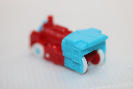 Rare mini Transforming mini robot toy transformer blue/Red train Locomotive