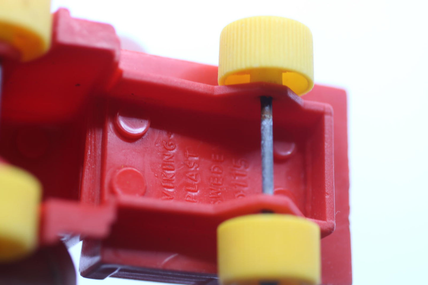 Viking miniature car "Plast Sweden No.115 red" very good condition.