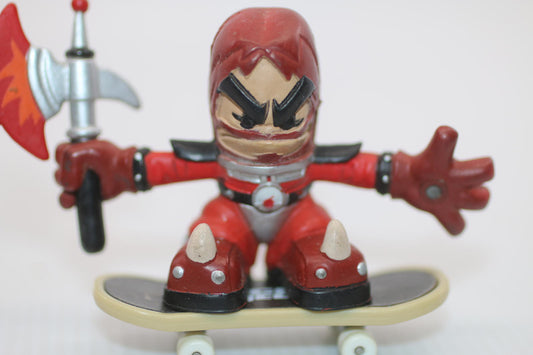 Vintage Tech Deck Dudes Skateboard Figure w/ Board & Weapon 1990s