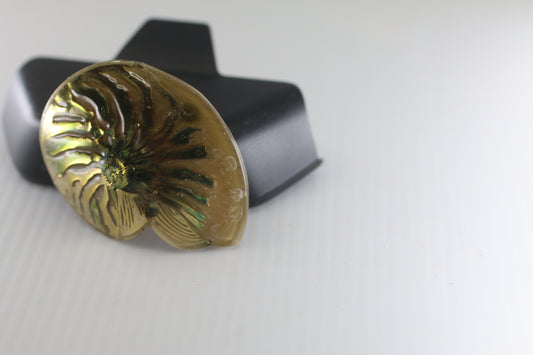 BROOCH LEA STEIN METAL ACETATE VINTAGE 1970 Made in France