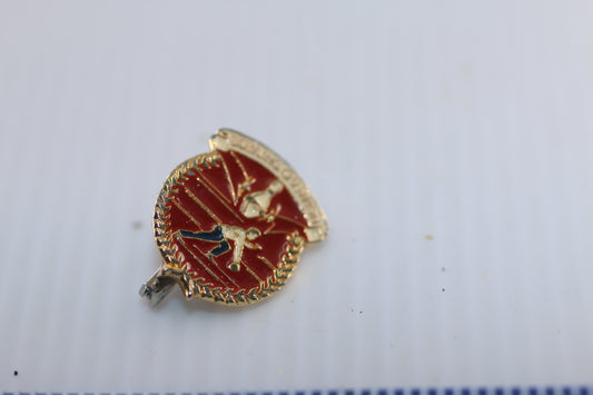 Vintage brooch Bowling Champion Collectible pin rare golden vtg