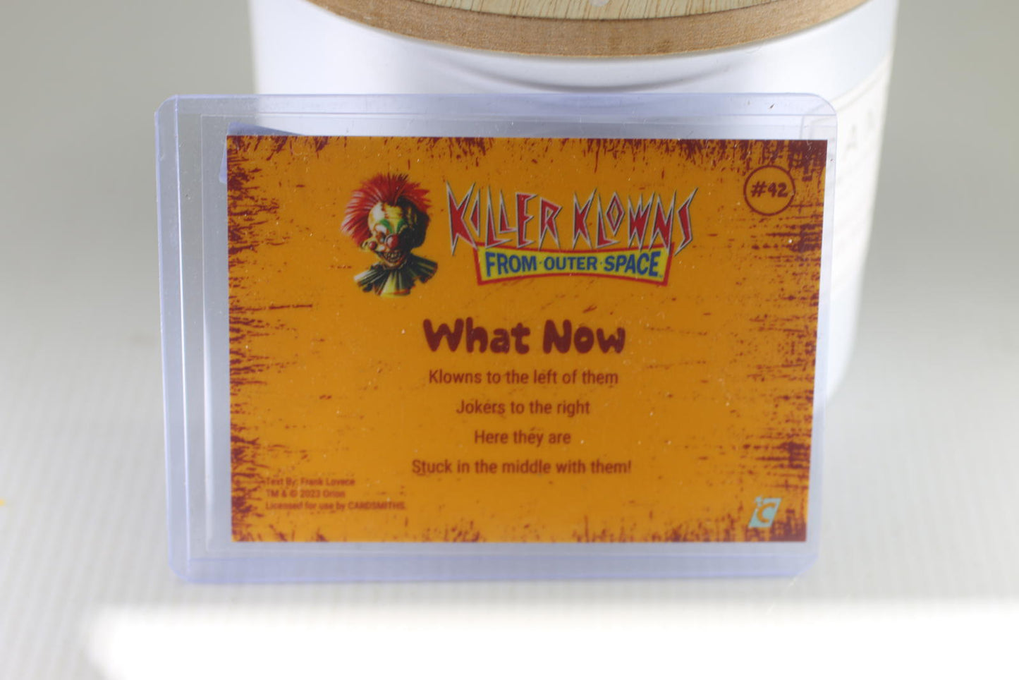 Killer Klowns from Outer Space Collectible Trading Card #42 holo foil silver