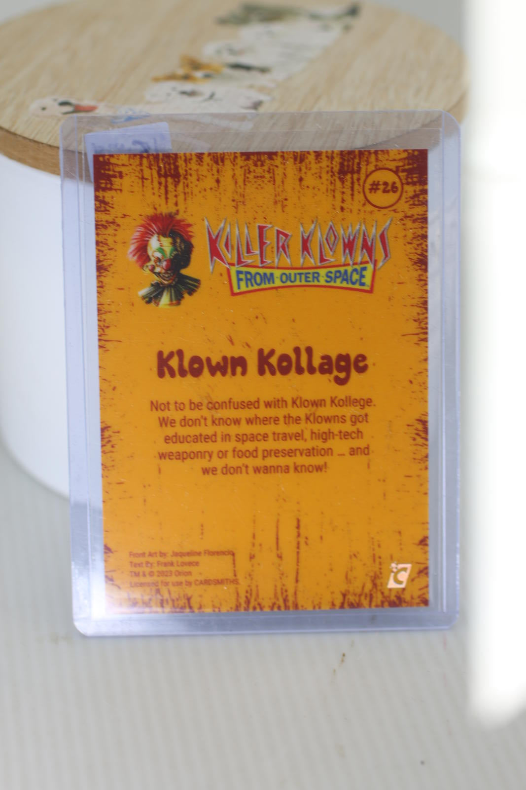 Rare Killer Klowns From Outer Space Holographic Trading Card #26 Klown Kollage