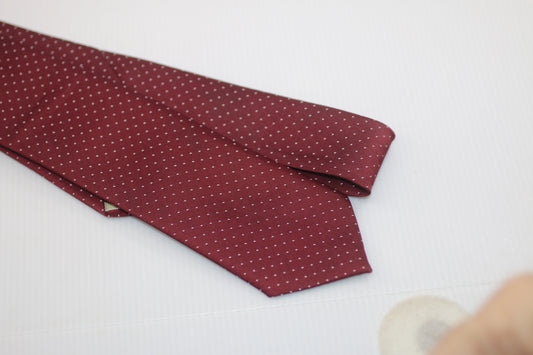 Batolini colletion 100% Polyester Red w/ white dot tie