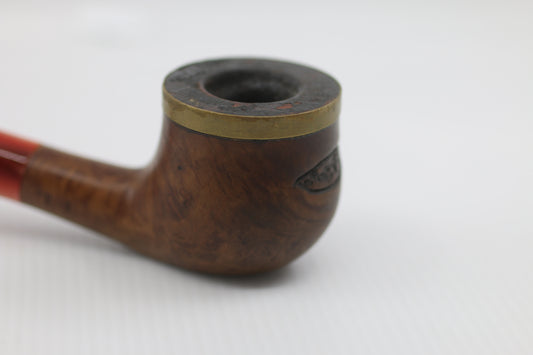 Billiard Tobacco smoking Pipe vintage orange acrylic stem paradis star