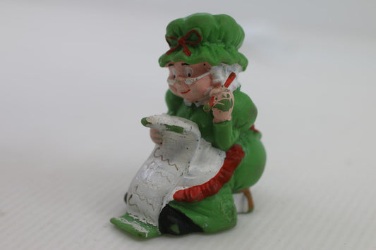 Vintage 1980 W Berrie Christmas Mrs Claus Figure pvc rare toy
