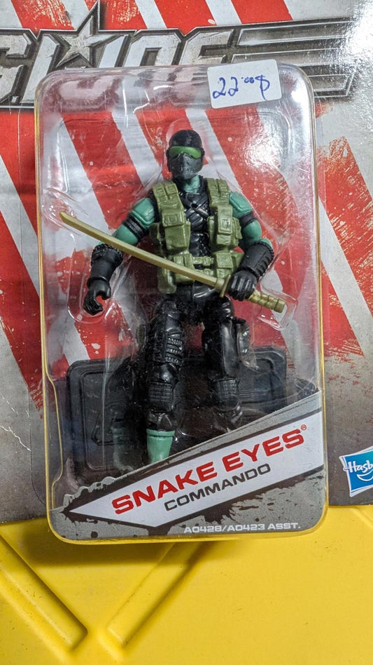GI Joe Snake Eyes Commando Action Figure 3.5" 2011 Hasbro MOC toy