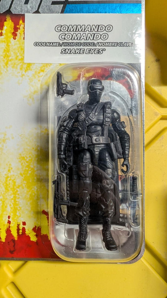 Hasbro GI Joe 25th Anniversary Commando "Snake Eyes" Action Figure SEALED MOC