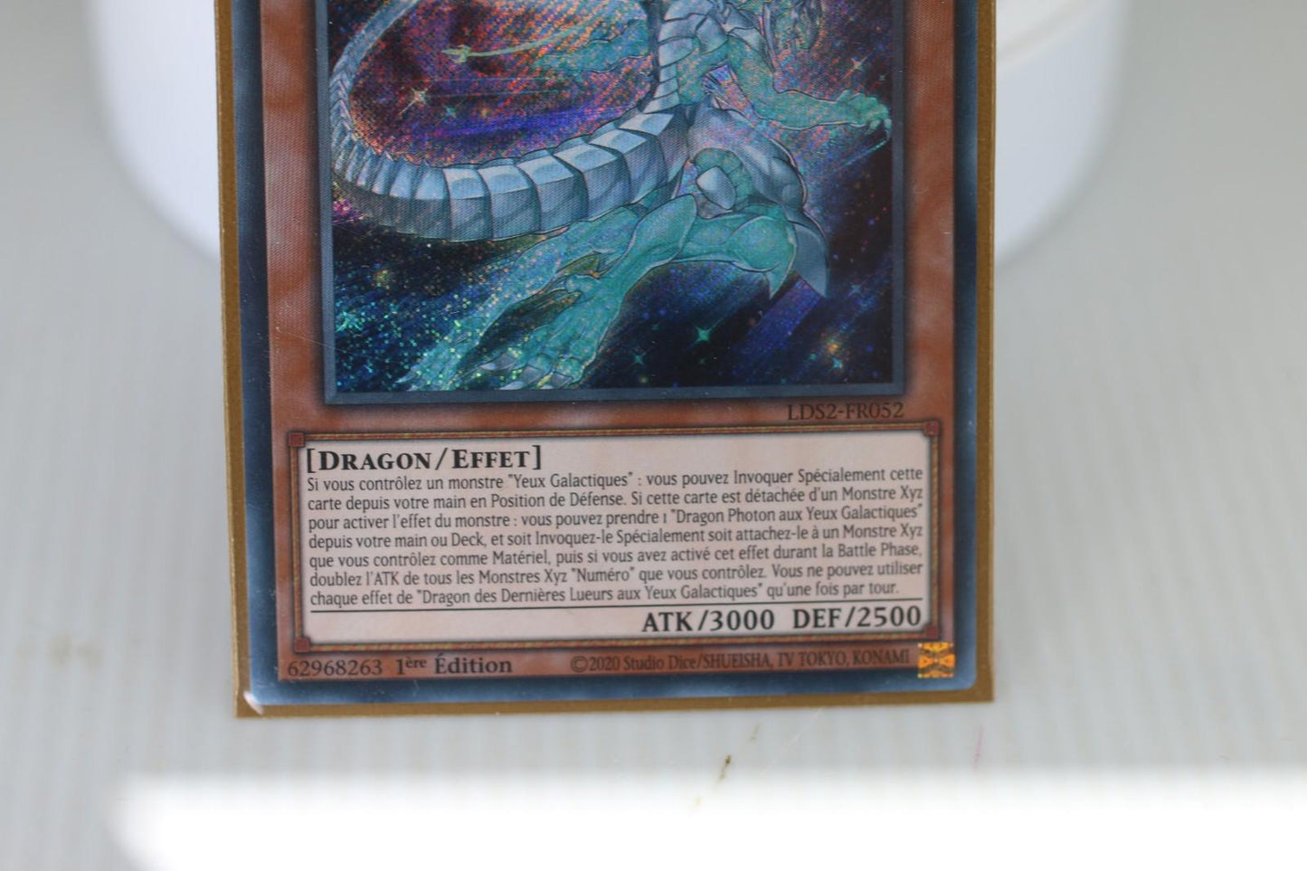 Yu-Gi-Oh! Dragon des Dernières Lueurs aux Yeux Galactiques 1er editio LDS2-FR052