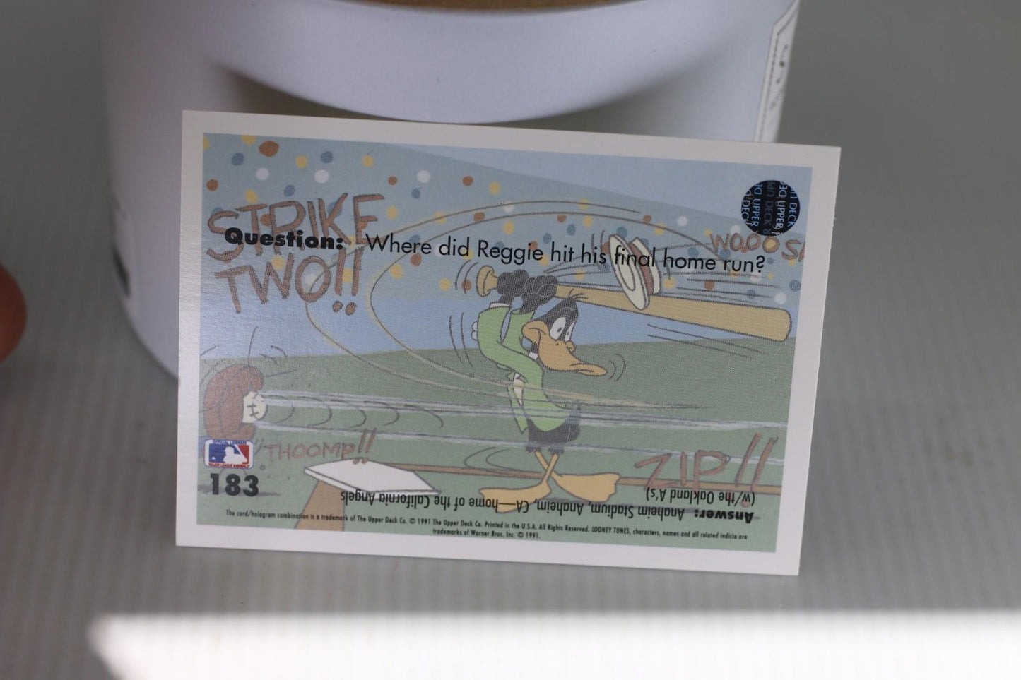 1991 Upper Deck Comic Ball 2 warner bros #183 Looney Tunes MLB Trading Card