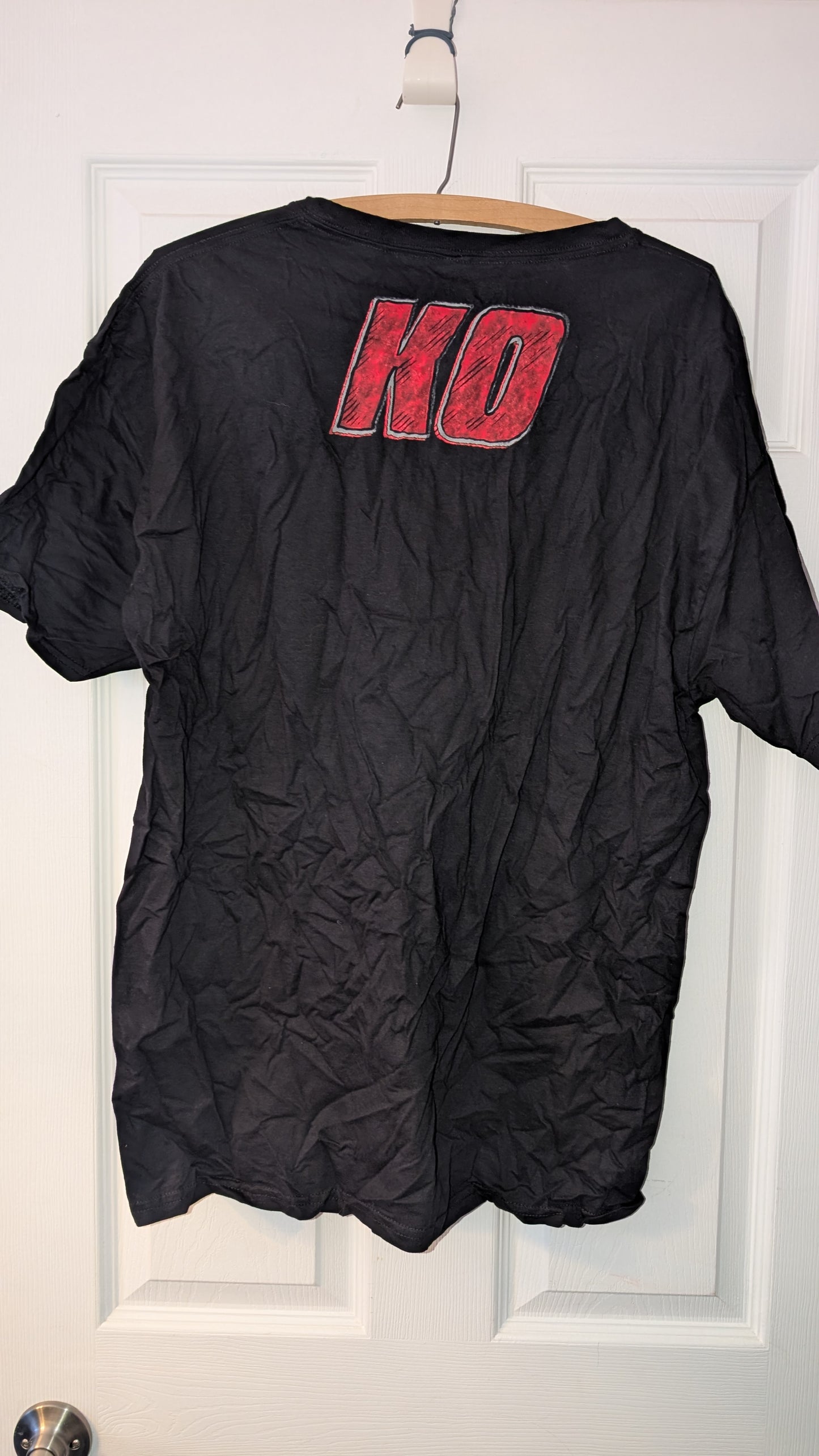 WWE Authentic “Just Keep Fighting” KO Kevin Owens T-Shirt Black XL Official