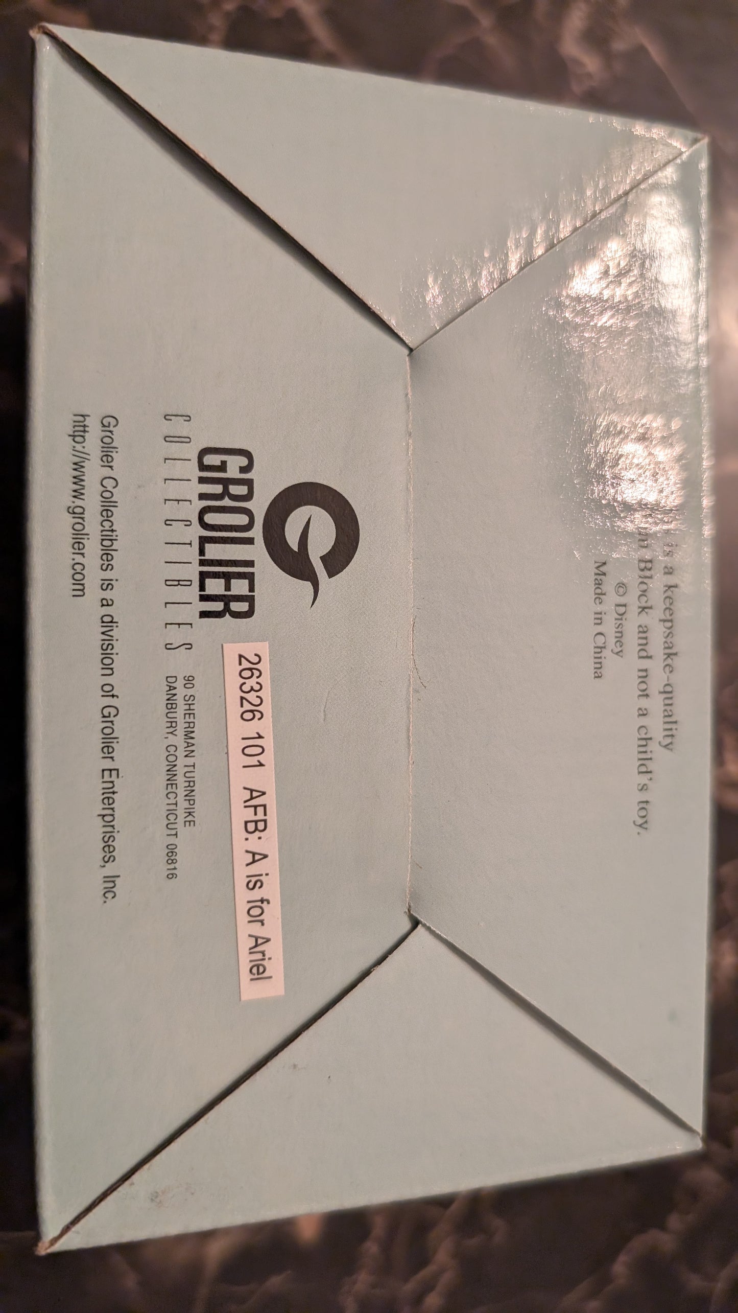 Grolier Collectibles Disney The Little Mermaid Ariel Figurine mini statue Purple Base NEW