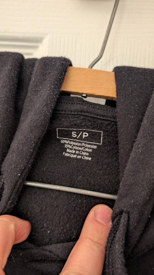 H&M Los Angeles Hoodie Black Bone Sleeve Graphic Size S/P