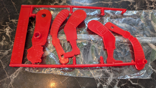 McDonald’s Acrobate 1987 Canada Happy Meal Toy RED Unassembled Uncut Sprue