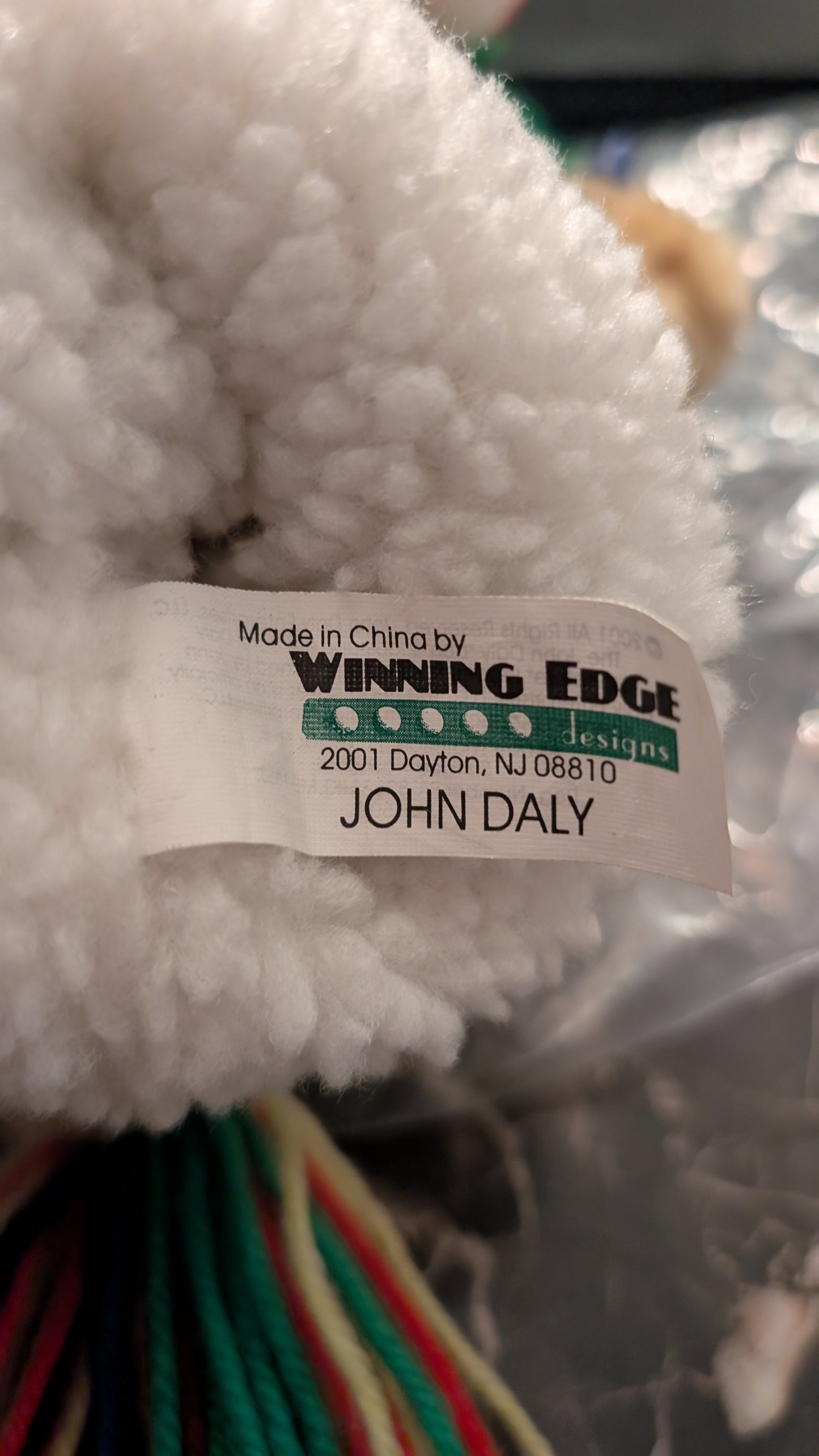 Vintage John Daly Winning Edge Designs Plush Lion Golf Club Driver Cover with tag