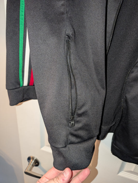 Official Adidas AC Milan Italy 2012-2013 Anthem Black Track Soccer Jacket Mens Large