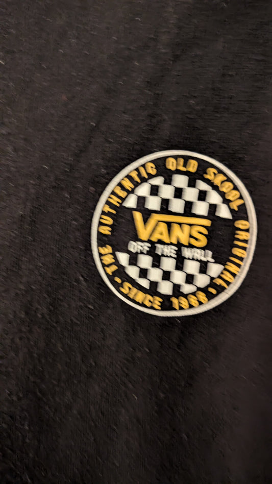 Vans Authentic Old Skool Hoodie Black Checker Logo woman XL