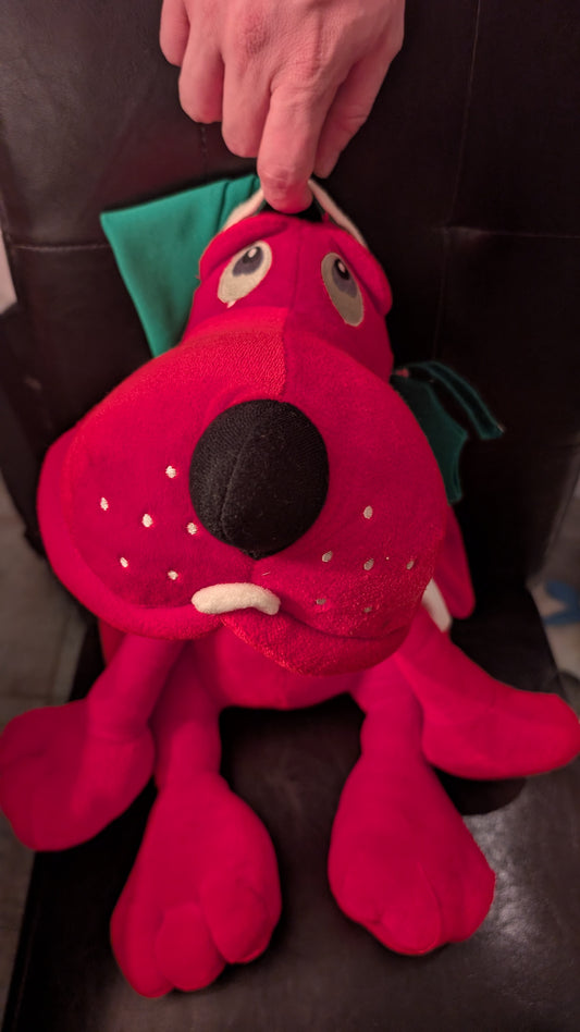 Vintage Clifford Red Dog Christmas Plush 1987 Commonwealth Toy Large Holiday