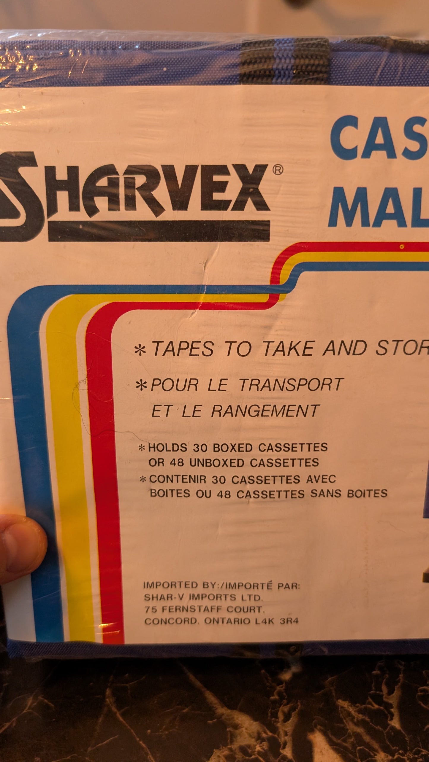 Vintage 1980s Tape Mate Cassette Tape Carrying Case Holds 30–48 Tapes Adjustable Strap