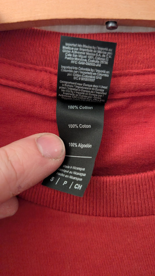 Ubisoft Quebec Assassin’s Creed Dev Team T-Shirt Red Abstergo Logo Anvil S