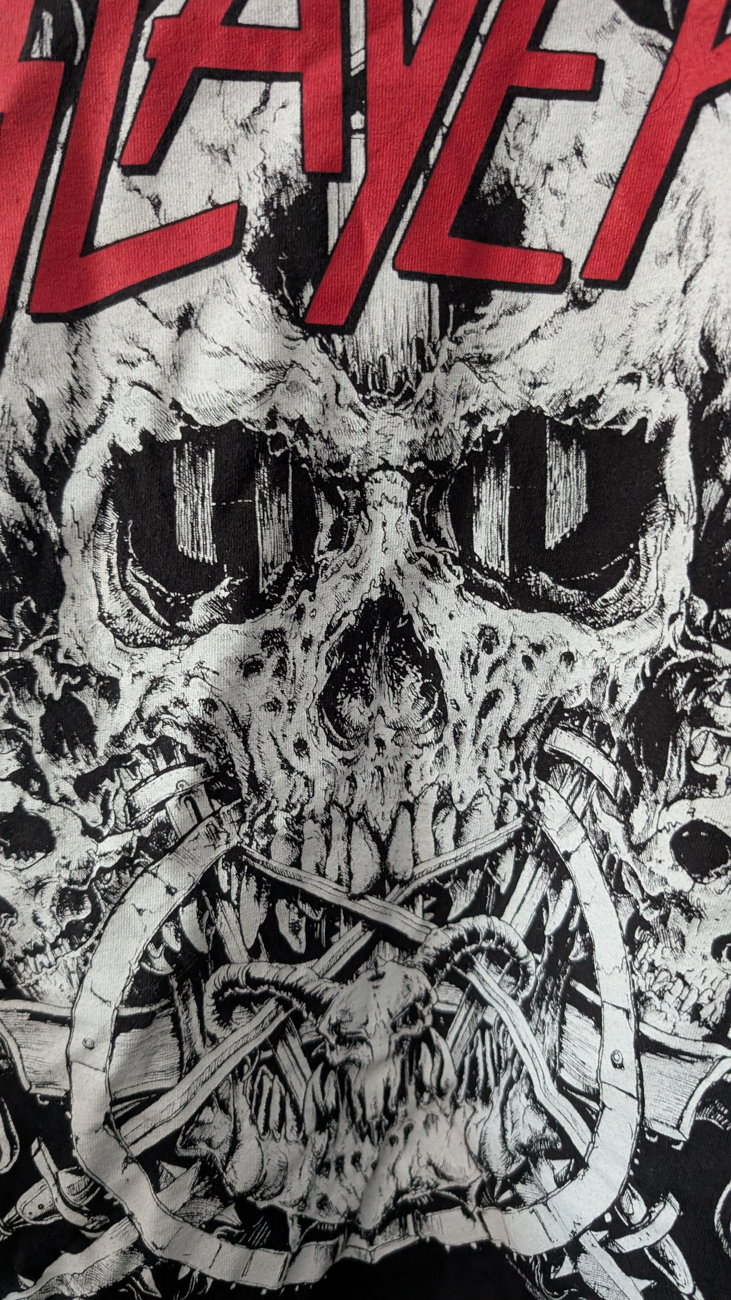 Slayer Skull Graphic T-Shirt Black Size Medium Official Licensed Metal Band Tee