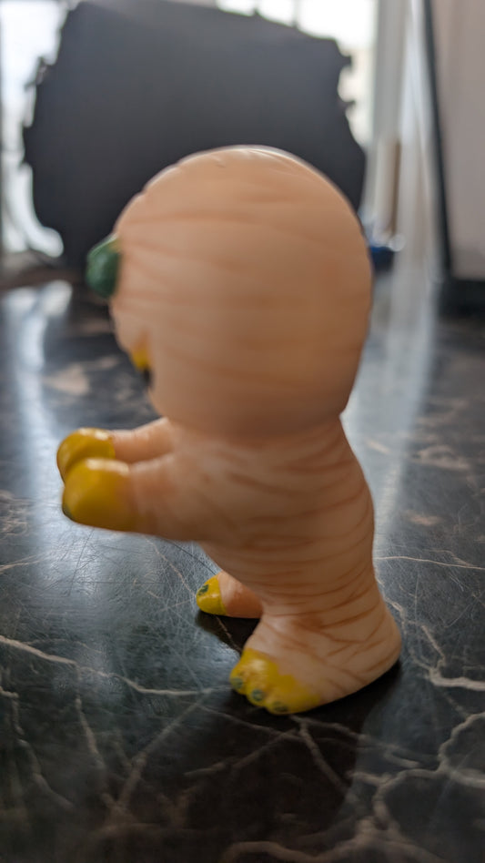 Vintage Loose Halloween Mummy Figure – Cartoony Monster Decoration Toy