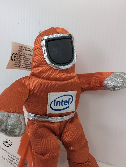 Plush OEM vintage Intel SpaceMan lapin homme promo orange with tag