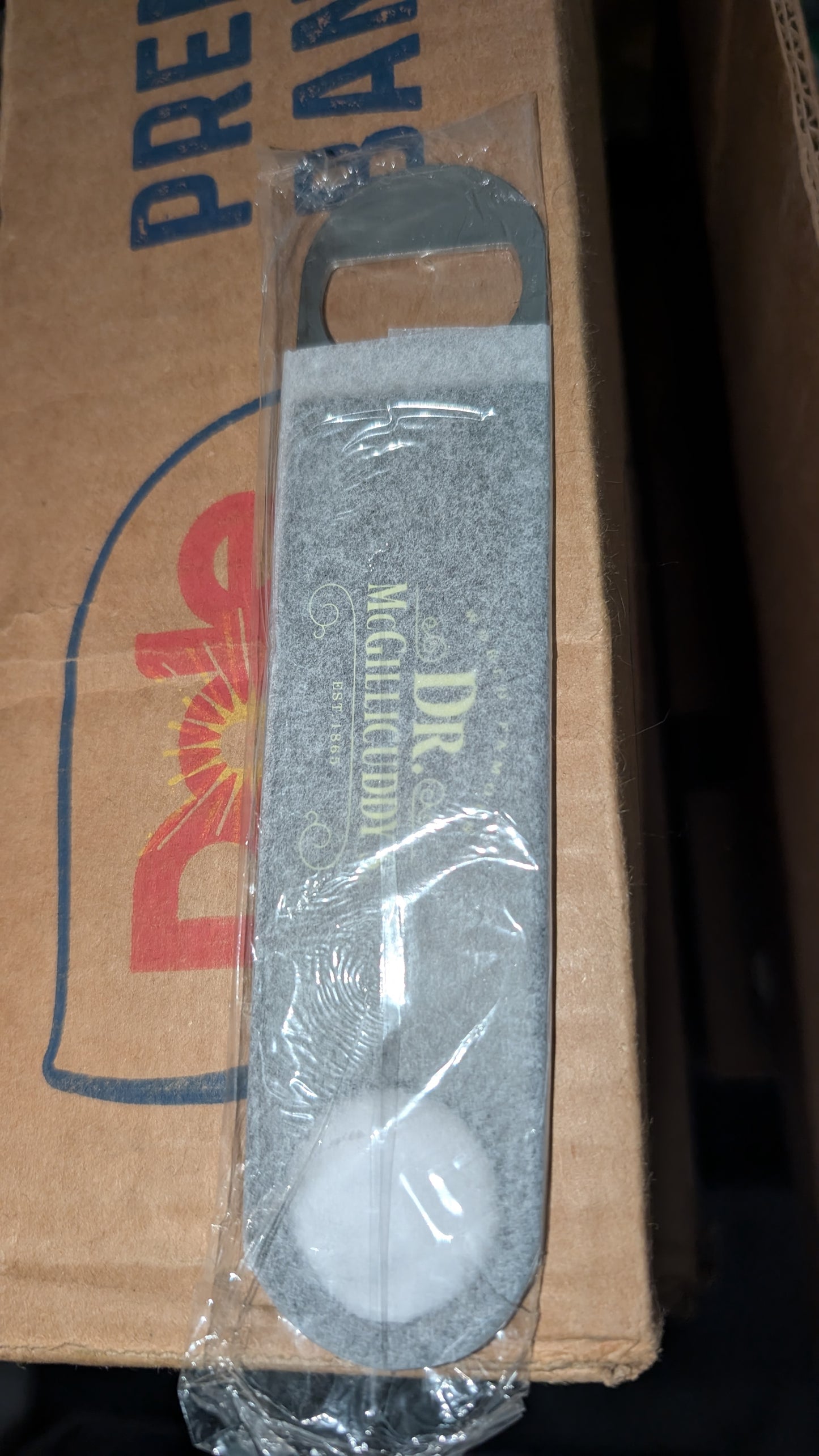 New Dr. McGillicuddy’s Bar Bottle Opener NEW Sealed Speed Opener Promo