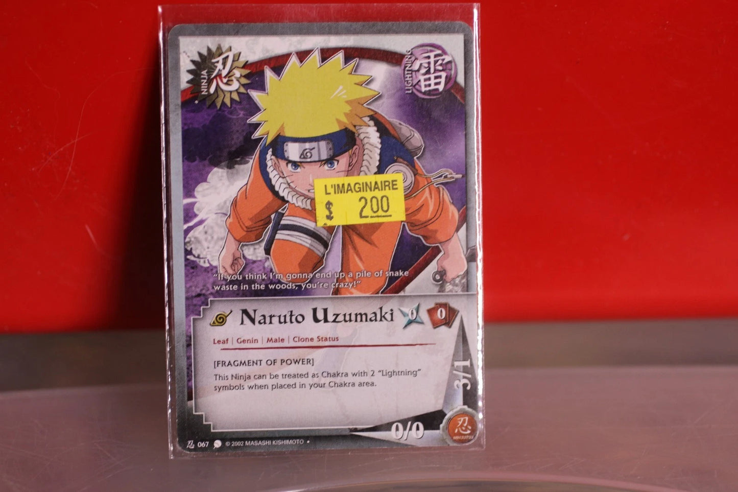 13 cartes naruto lot