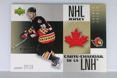 2004-05 Upper Deck McDonald's Jason spezza Patches #MJ12 028/120 NHL card
