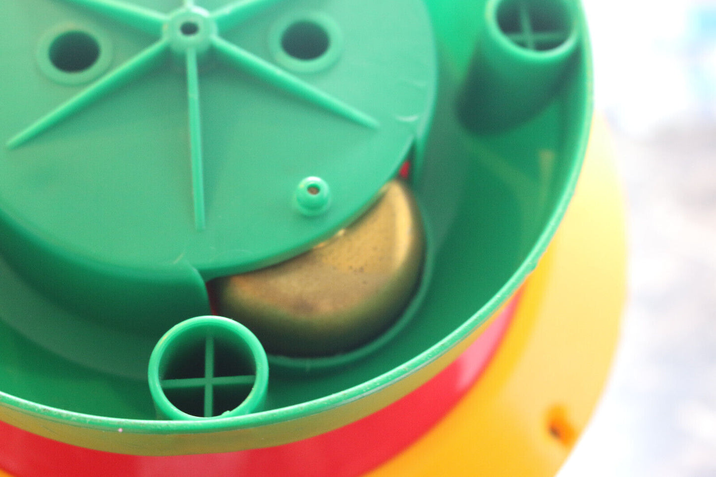 Vintage Chicco Spining Top Made In Italy Plastic Variant Flowers Eggsinsid Works