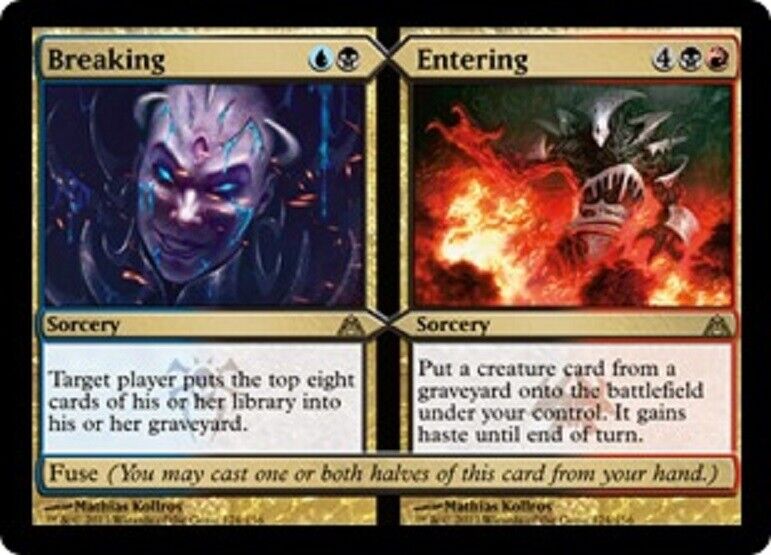 MTG MTG 1x Breaking // Entering DGM Dragon's Maze Magic The Gathering card