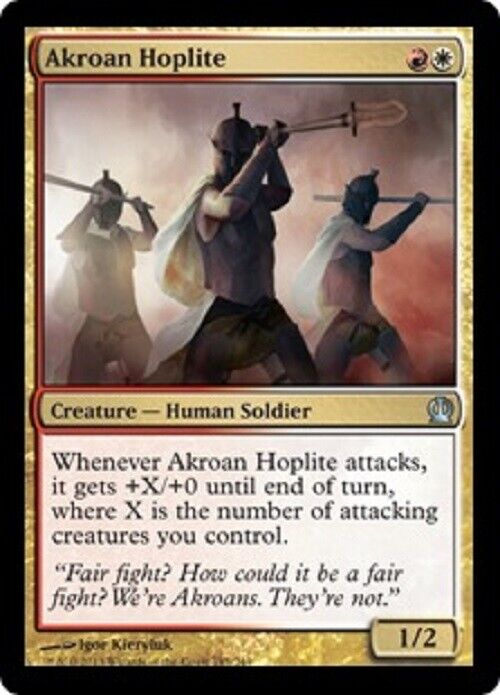 MTG MTG 1x Akroan Hoplite Theros card Magic The Gathering