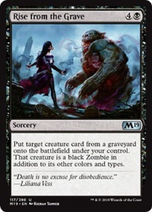 MTG Rise from the Grave M19 Core Set 2019 Card MTG Commander Pauper