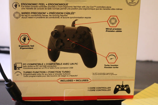 Nyko Core Controller (Wired) For Nintendo Switch-Open Box New