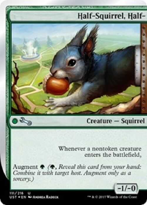 MTG MTG 2X Half-Squirrel, Half- NM Unstable cards Magic The Gathering