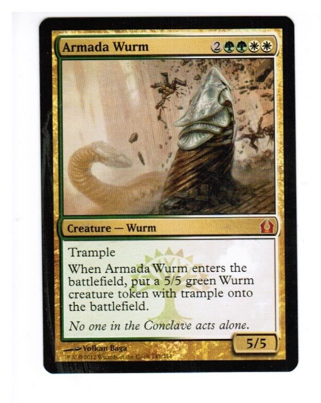 MTG 1x Armada Wurm English Return To Ravnica MTG Magic The Gathering c – Omniphustoys