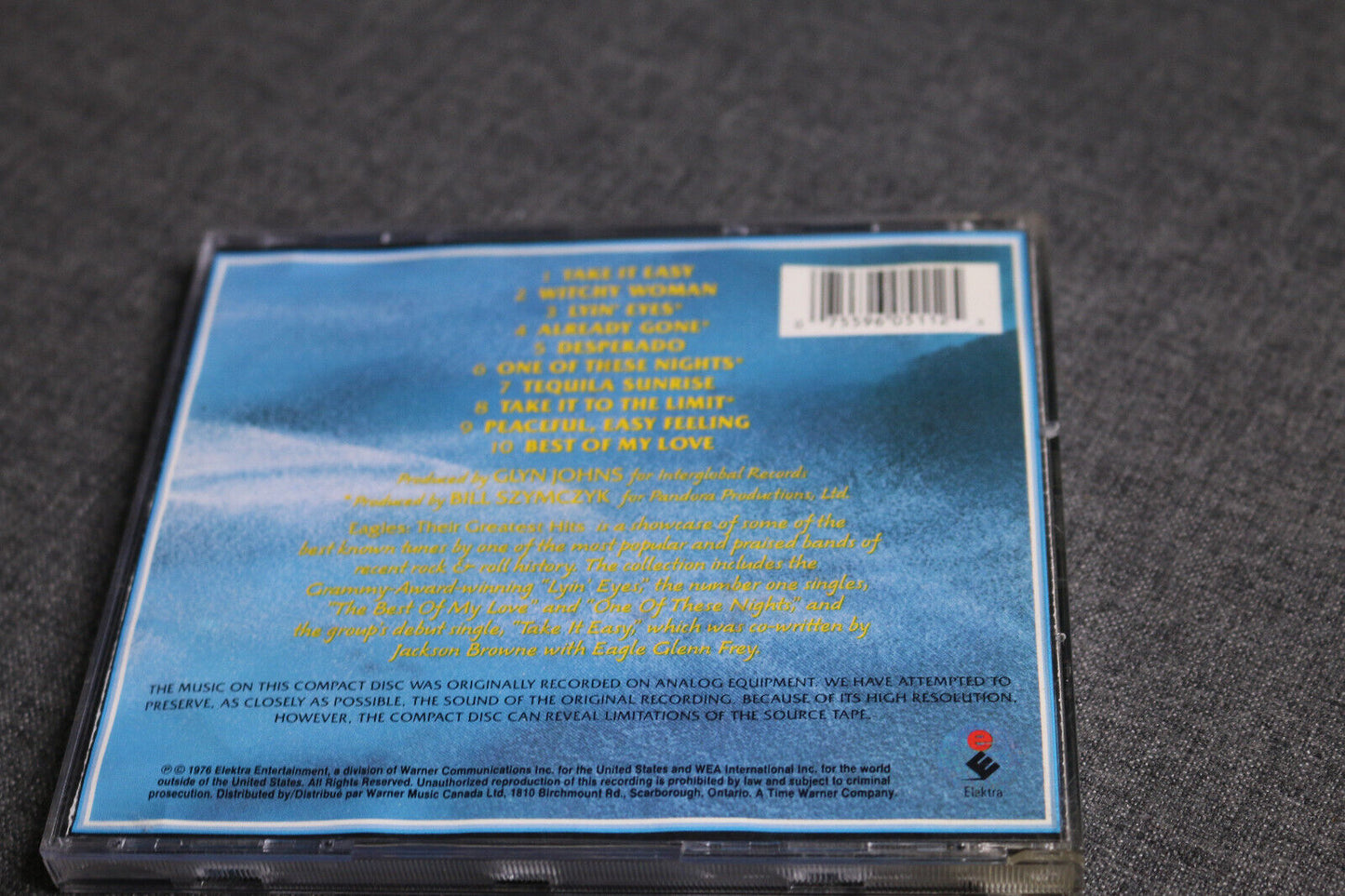 The Eagles "Their Greatest Hits" Cd