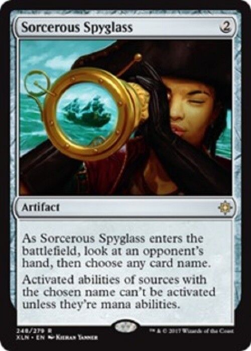 MTG 1x Sorcerous Spyglass Ixalan Card MTG Commander Commander RAre