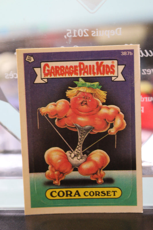 1987 Garbage Pail Kids - Series 10 - 387B Cora Corset  #2