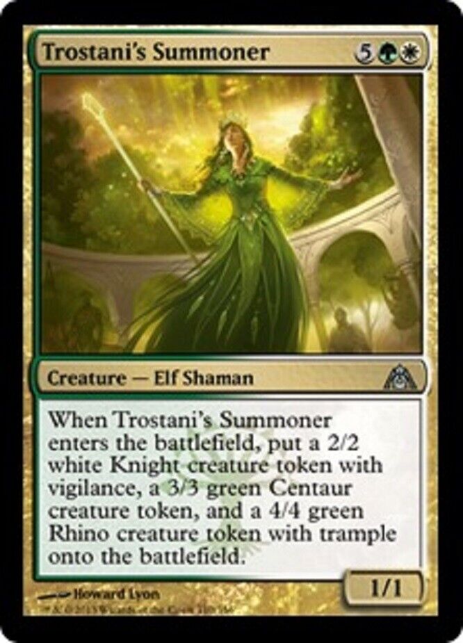MTG MTG 1x Trostani's Summoner Dragon's Maze Card Magic The Gathering –  Omniphustoys