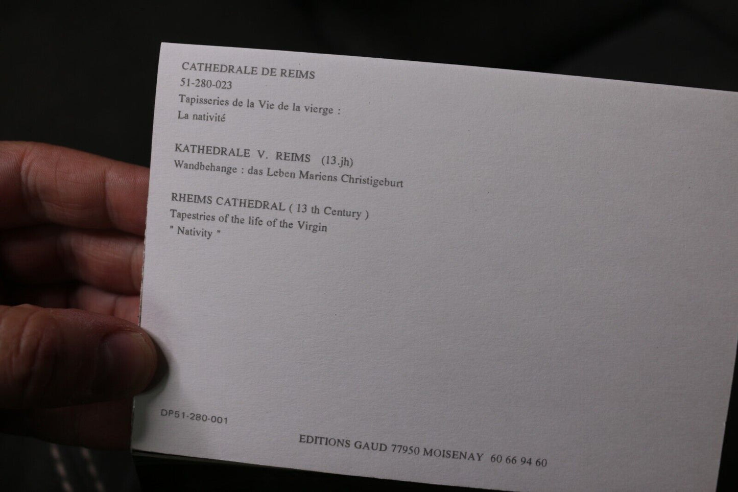 Vintage Post Card Cathédrale De Reims Edition Gaud