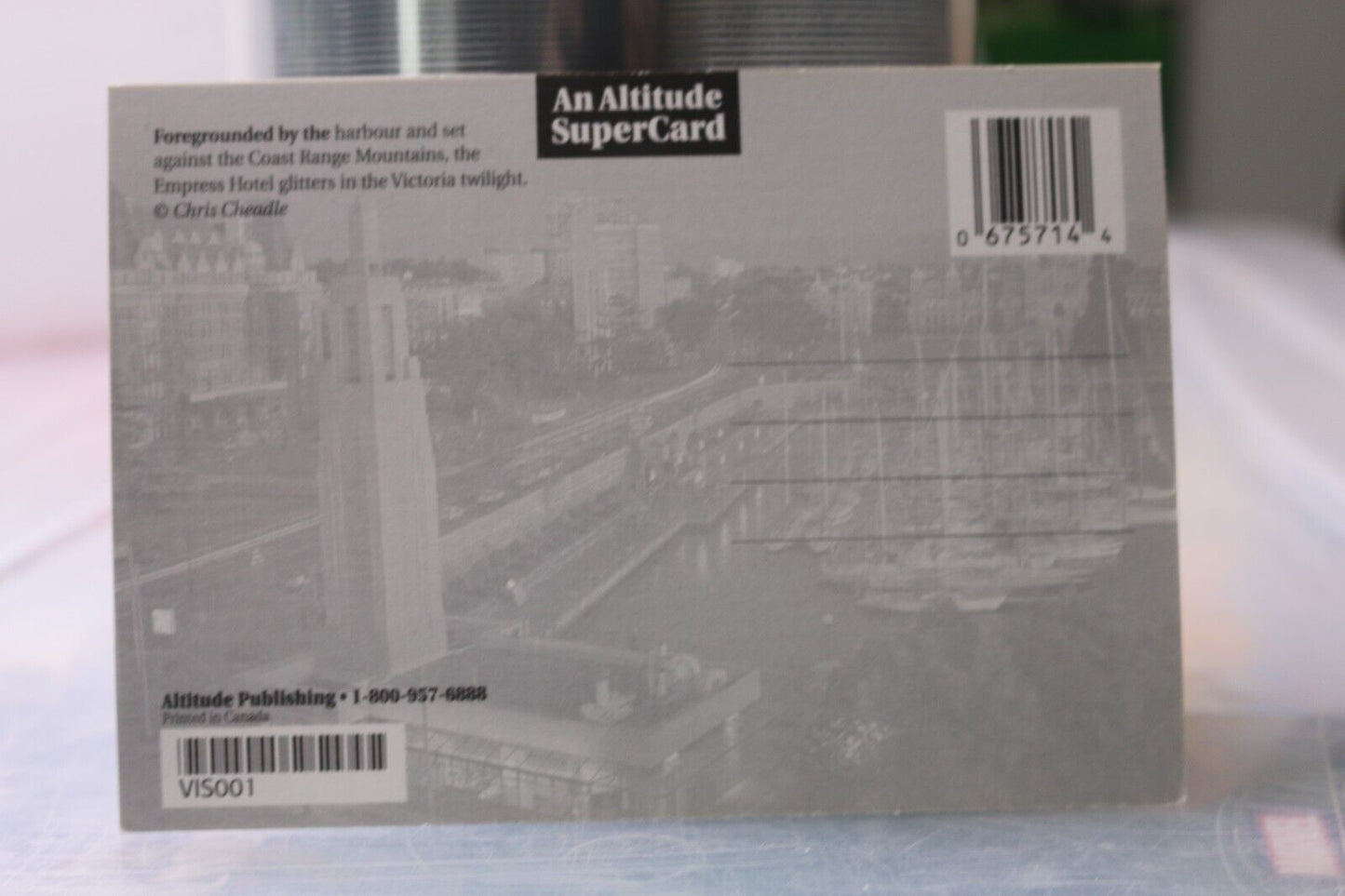 Vintage Post Card Victoria British Columbia An Altitude Super Card Foregrounded