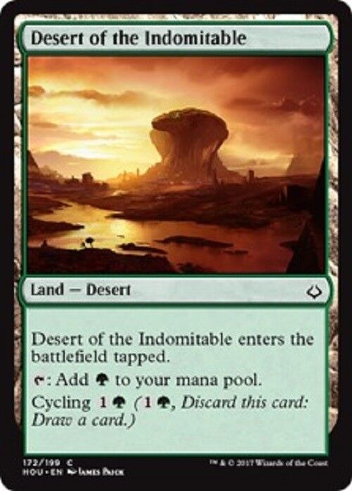 hour of devastation mtg card MTG Desert of the Indomitable Hour of Devastation Commander Card NM MT – Omniphustoys