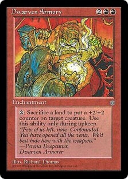 ice age cards mtg MTG 1x Dwarven Armory Ice Age ce Age card MTG Magic the Gathering – Omniphustoys