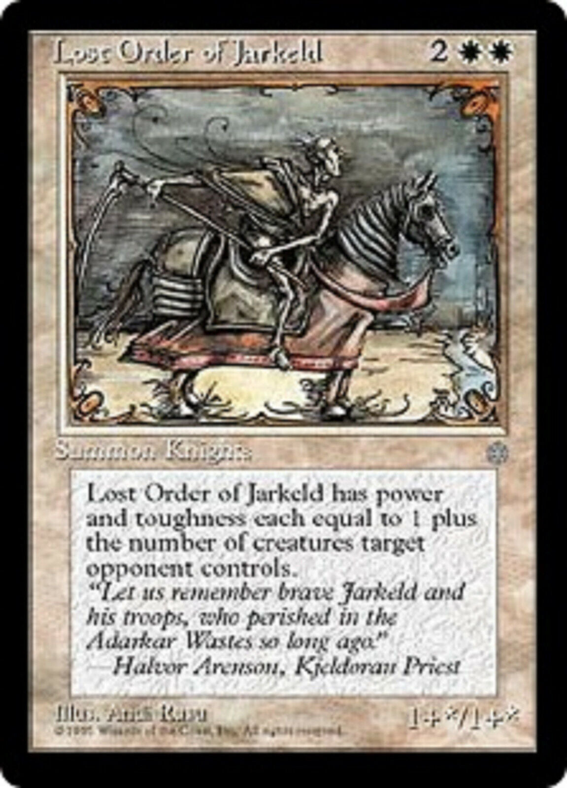MTG 1x Lost Order of Jarkeld Ice Age card MTG Magic the Gathering