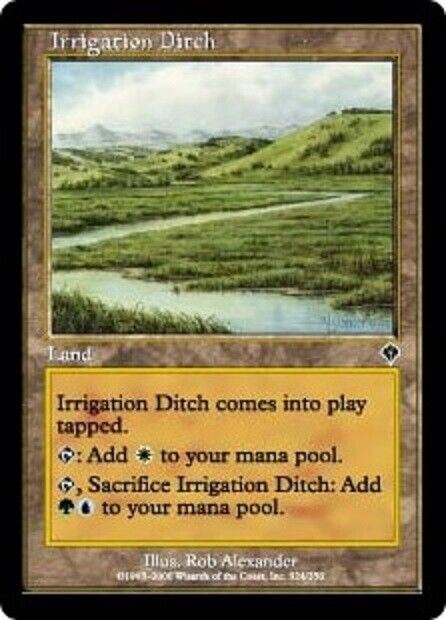 MTG 1x Irrigation Ditch Invasion card MTG Magic the Gathering