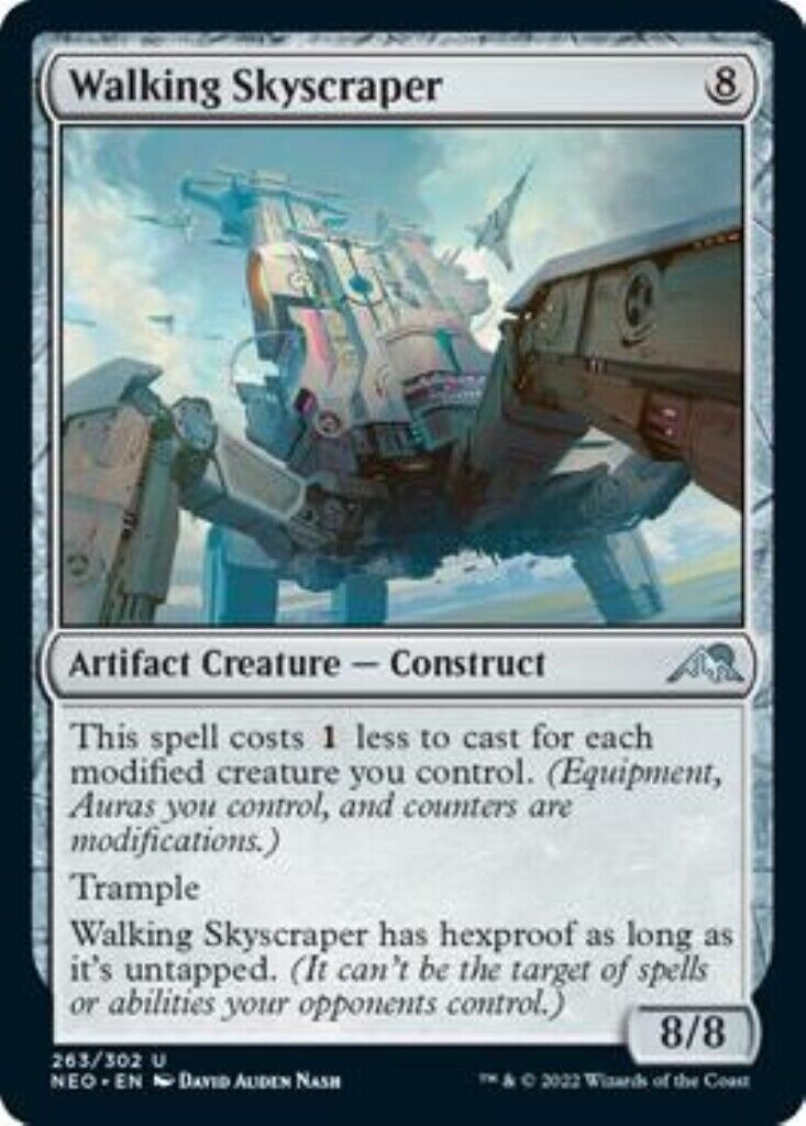 MTG 1x Walking Skyscraper Kamigawa: Neon Dynasty card MTG Magic the Gathering MTG 1x Walking Skyscraper Kamigawa: Neon Dynasty card MTG Magic the Gathering